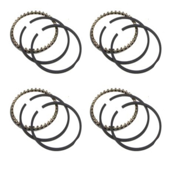 Aftermarket 8N6149G1 Four Sets of 3 Piston Rings Fits Ford New Holland 120 CID Gas 2N 8 8N6149A5 - main